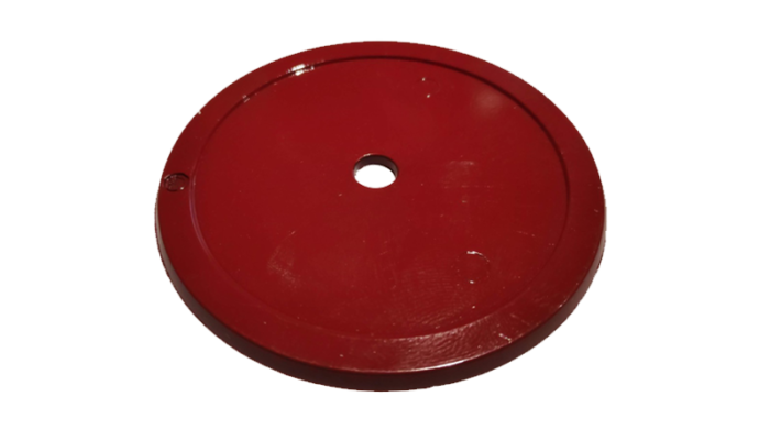 dob Wandplaat Rood Ral 3011