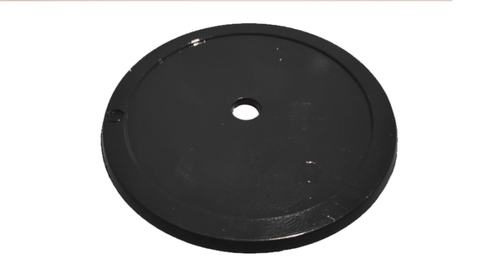 dob Wandplaat Zwart Ral 9005
